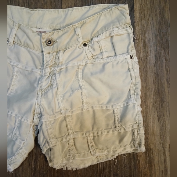 Sundance 100% Cotton Layered and Frayed Shorts.  - Picture 5 of 11